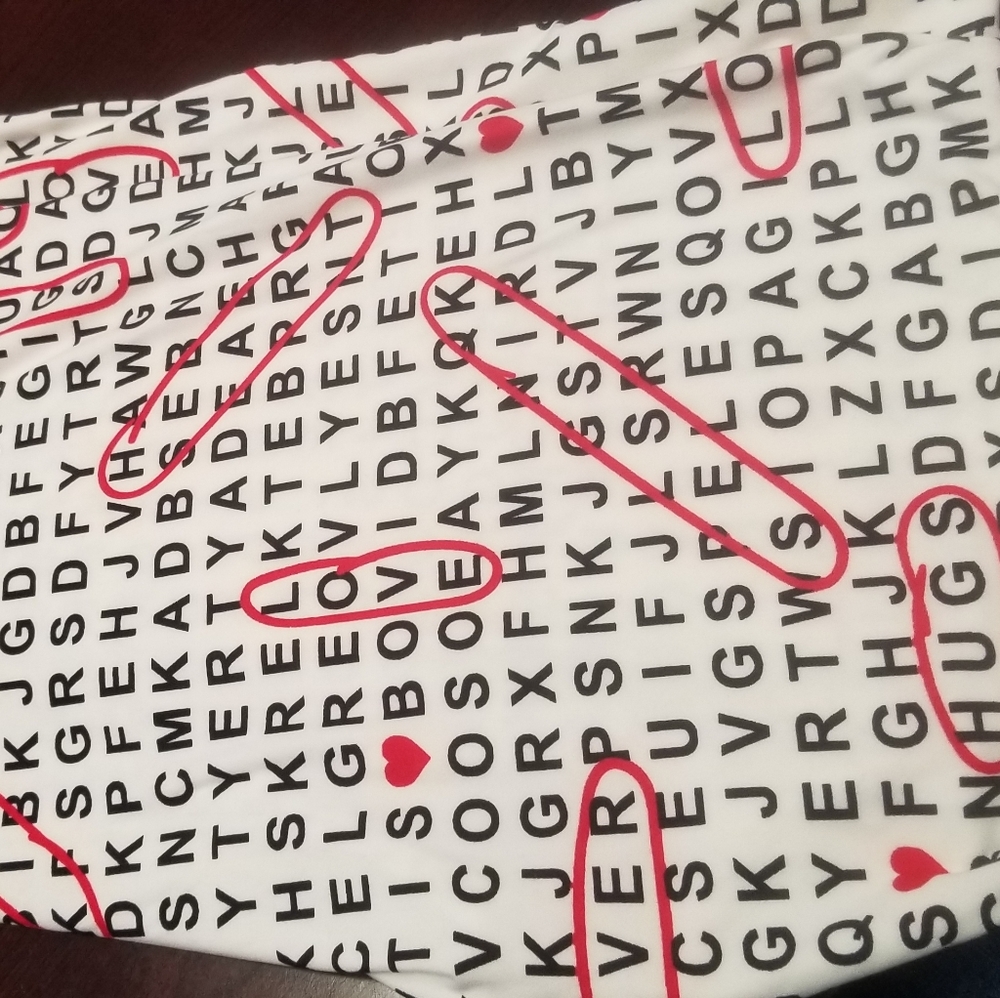 LulaRoe TC2 leggings-crosswords!